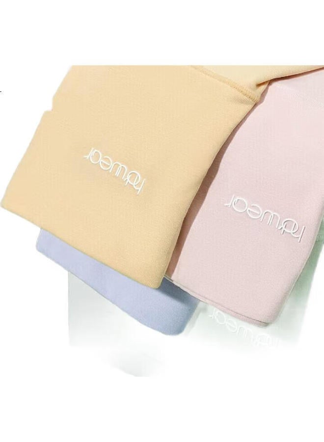 hongdou Women'S Underwear, Antibacterial, High-Waist, Tummy Control, Cotton, Breathable, Triangle Panties, 4-Pack, Zuoyi 170 - Image 1