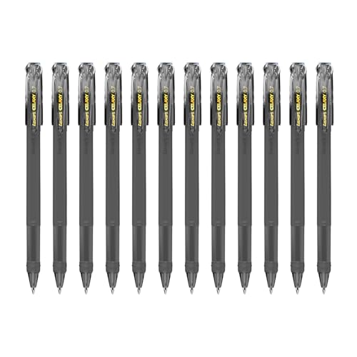 Luxor Schneider Gelaxy|Refillable Gel Pen|Pack of 12-Black|0.7mm Precise Writing|Quick Dry Ink | German Technology|Consistent Ink Flow|Smooth Writing Experience| Ideal for Students & Professionals - Image 5