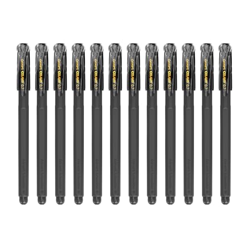 Luxor Schneider Gelaxy|Refillable Gel Pen|Pack of 12-Black|0.7mm Precise Writing|Quick Dry Ink | German Technology|Consistent Ink Flow|Smooth Writing Experience| Ideal for Students & Professionals - Image 4
