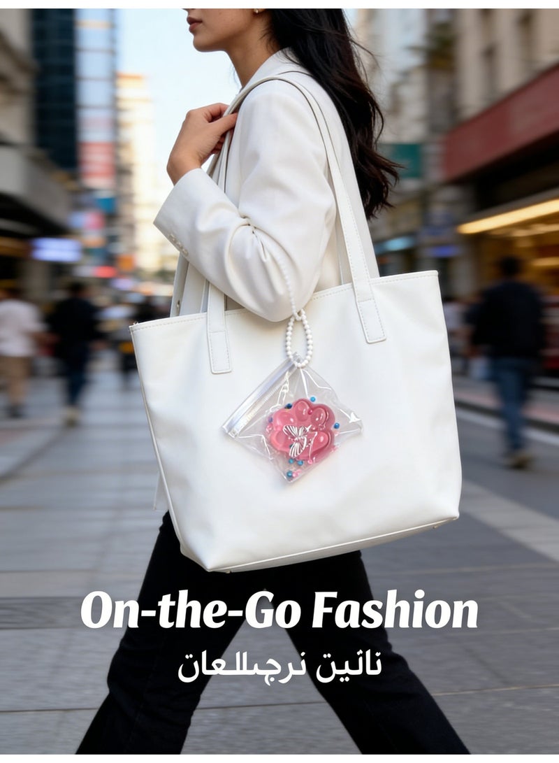 MoonLit' 2 قطع لعبة سكوشي مخلب القطة لتخفيف التوتر - موتشي TPR للبنات والأولاد، سكوشي تابا محمولة مع حبل تعليق - Image 5