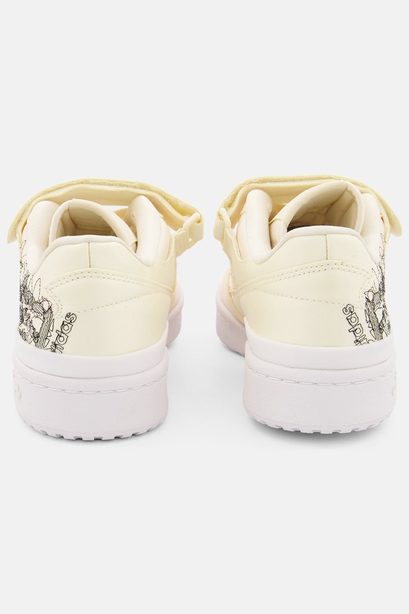 adidas Originals أحذية خارجية منخفضة لرباط النساء 84، كريمي - Image 2