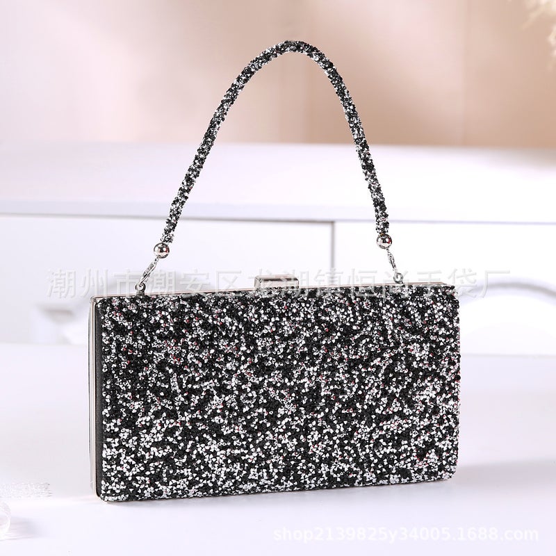 2025 Explosive Diamond Bracelet Evening Bag Portable Women'S Korean-Style Large Capacity Shoulder Crossbody Bride Small Square Bag - Image 5
