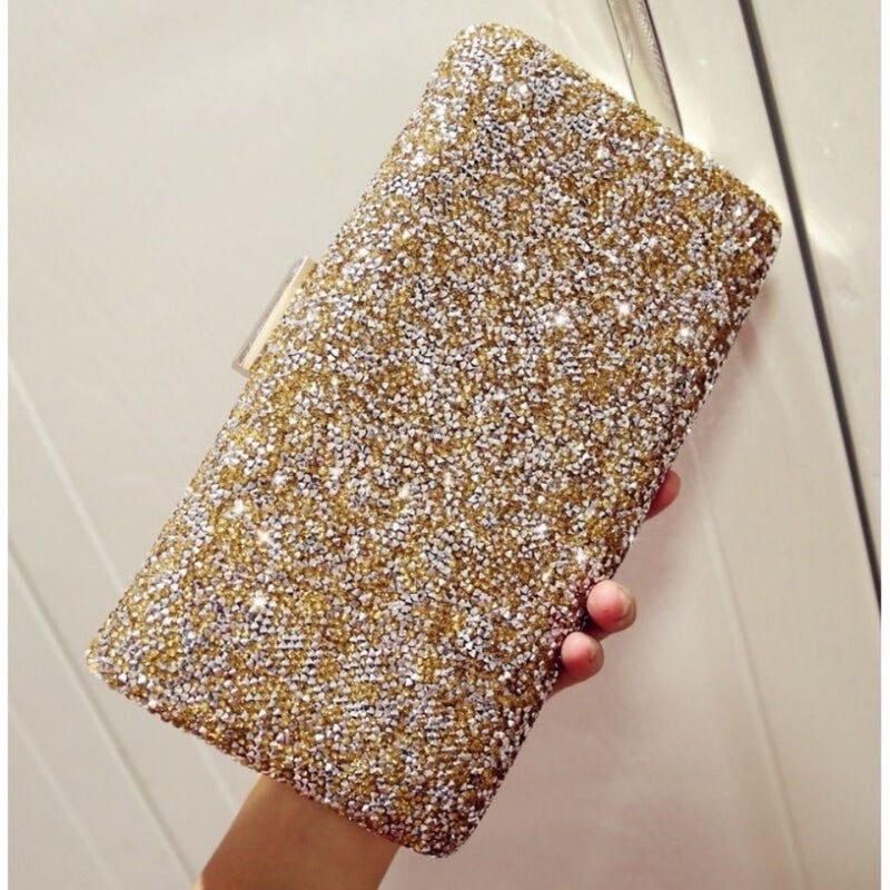 2025 Explosive Diamond Bracelet Evening Bag Portable Women'S Korean-Style Large Capacity Shoulder Crossbody Bride Small Square Bag - Image 1