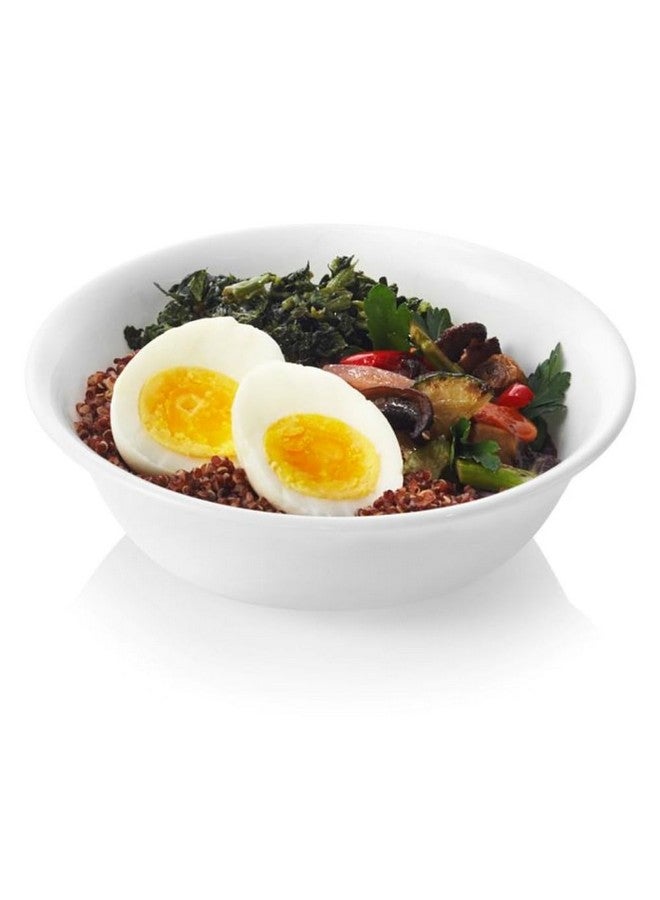 Corelle Vitrelle 6-Piece Soup/Cereal Bowl Set, Triple Layer Glass and Chip Resistant, 18-Oz Lightweight Round Bowls, Winter Frost White - Image 3