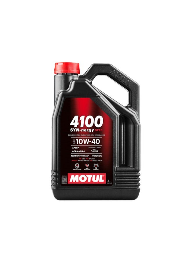 MOTUL - 4100 SYN-NERGY 10W40 4L - Image 1