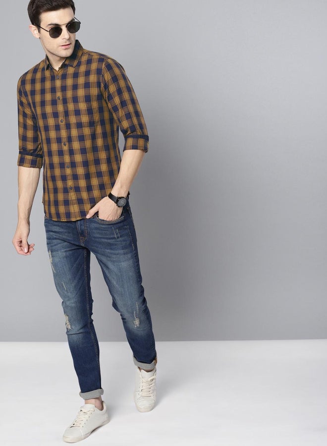 دينيس لينغو قميص دينيس لينجو بأزرار وأكمام طويلة كاروهات - Image 4