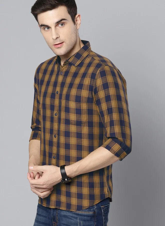 Dennis Lingo Dennis Lingo Checked Long Sleeves Button-Down Shirt