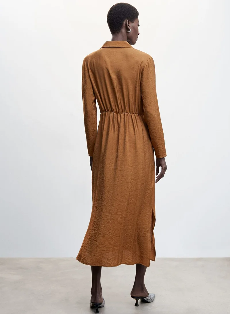 مانجو فستان مزين بعقدة