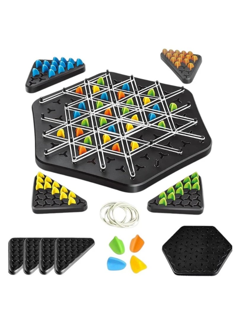 لعبة الشطرنج، لعبة الشطرنج المثلثسلسلة، ألعاب الطاولة لليلة العائلة، الألعاب العائلية للأطفال والكبار، 2 إلى 4 لاعبين - Image 1