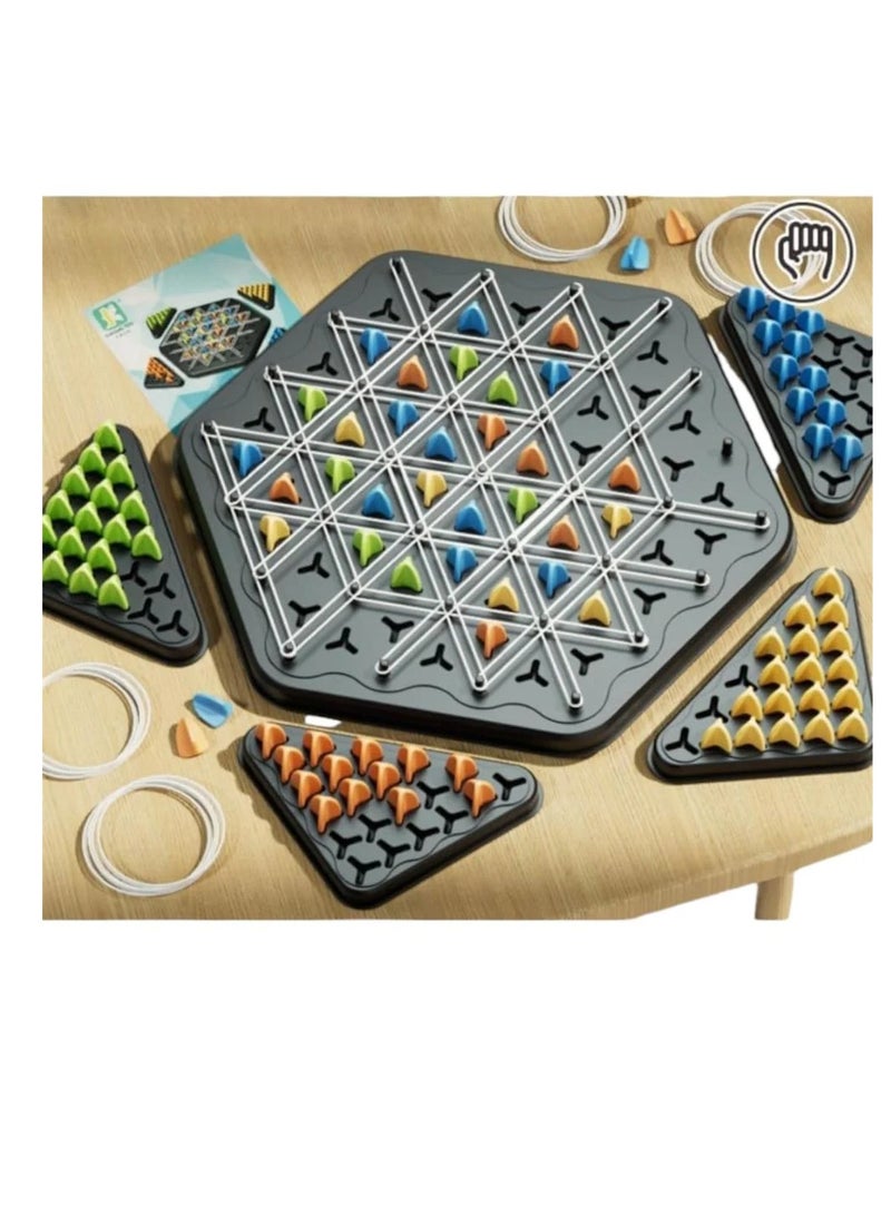 لعبة الشطرنج، لعبة الشطرنج المثلثسلسلة، ألعاب الطاولة لليلة العائلة، الألعاب العائلية للأطفال والكبار، 2 إلى 4 لاعبين - Image 5