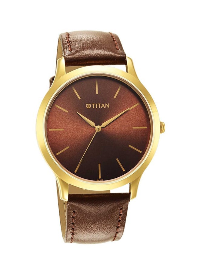 TITAN - Karishma Radiance Brown Dial Analog Watch For Men 1825Yl04 - Image 1