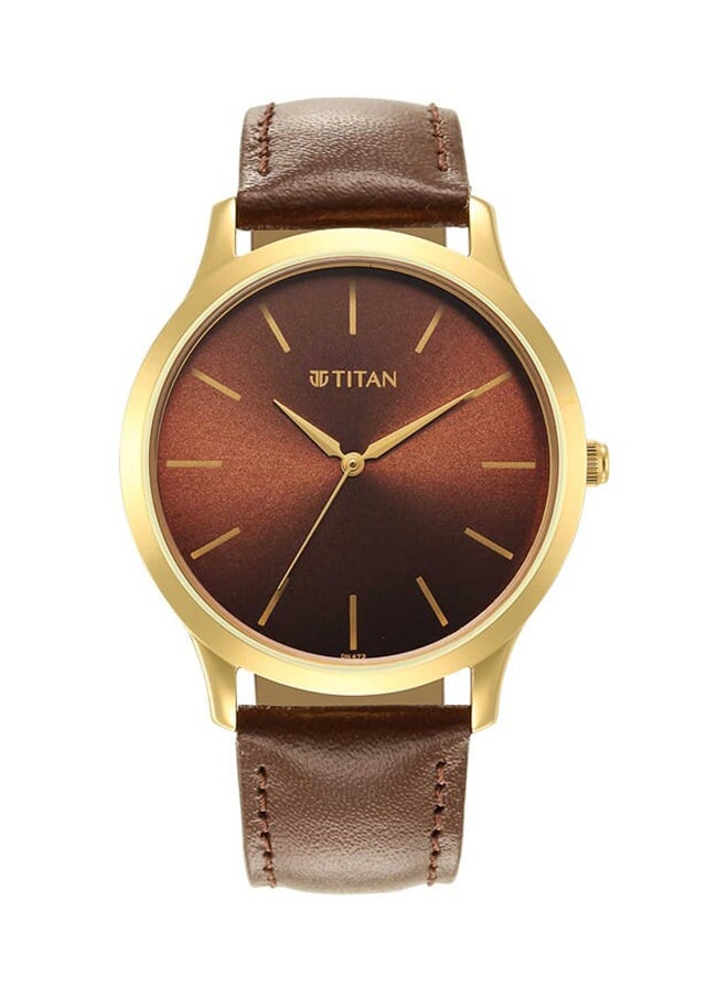 TITAN - Karishma Radiance Brown Dial Analog Watch For Men 1825Yl04 - Image 1