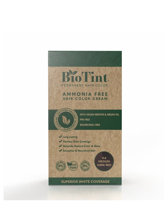 Biotint Permanent Hair Color 4.6 Medium Dark Red 1s