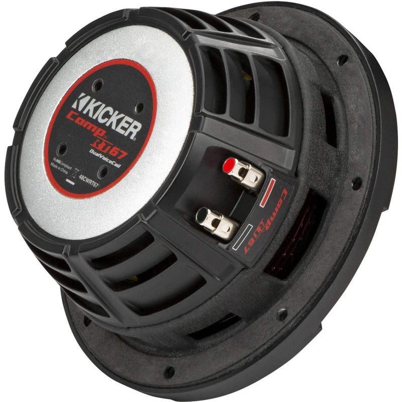 KICKER 48CWRT672 CompRT 6.75" Subwoofer, DVC, 2-ohm - Image 3