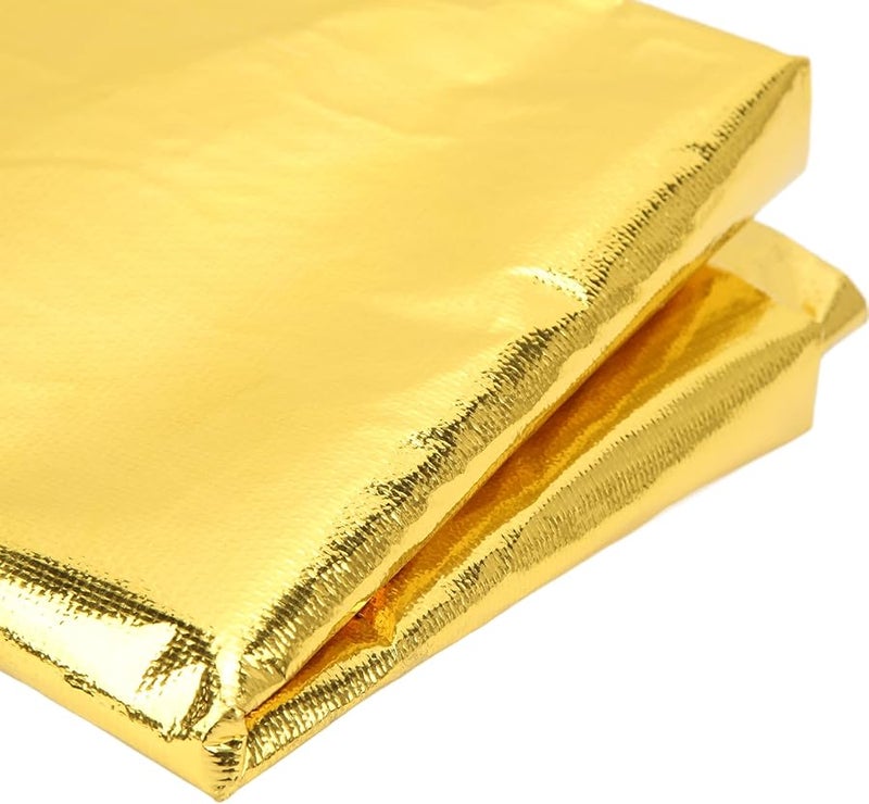 Gold Self Adhesive Reflective High Temperature Tape Up To 450C For Wires Fuel Lines Engine Hoods - Image 5