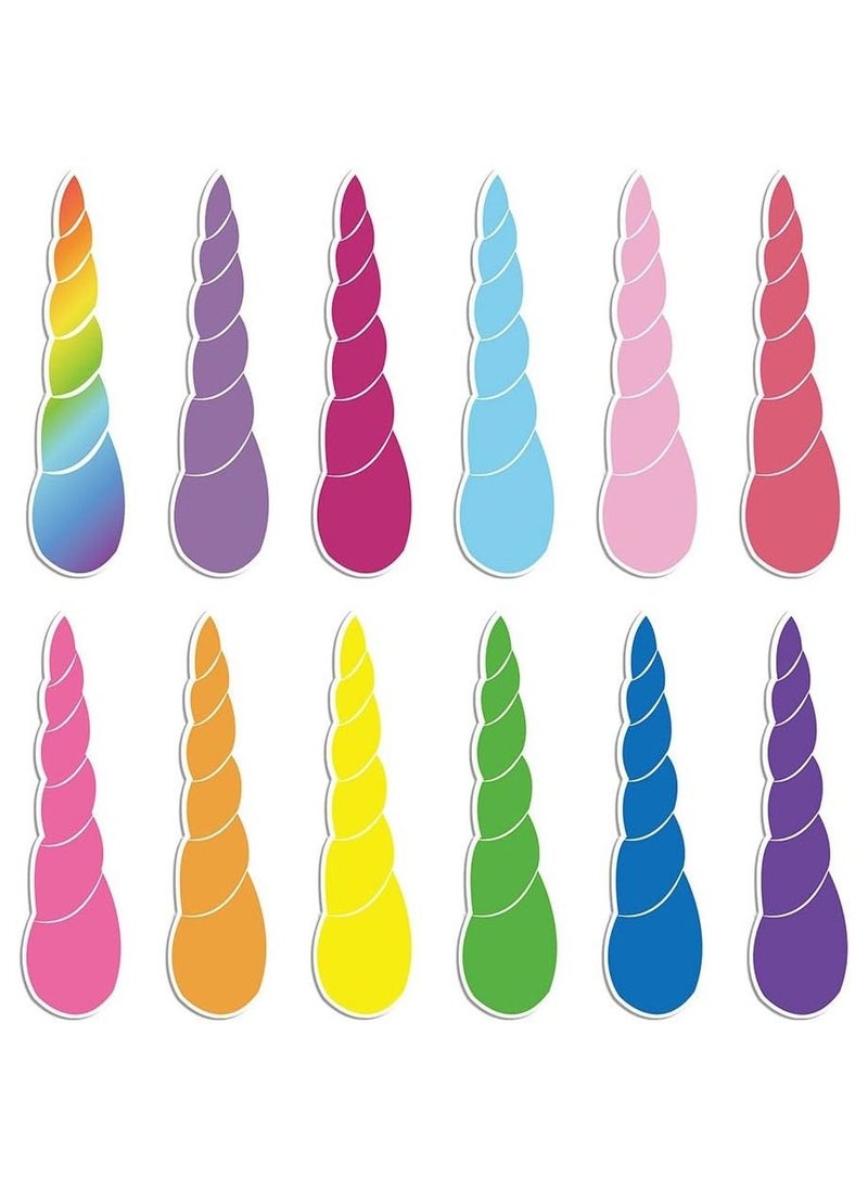 JOLLITY LLC - Pin The Horn on The Unicorn Birthday Party Game with 24 Horns for Unicorn Supplies Kids Decorations (Unicorn) - Image 1