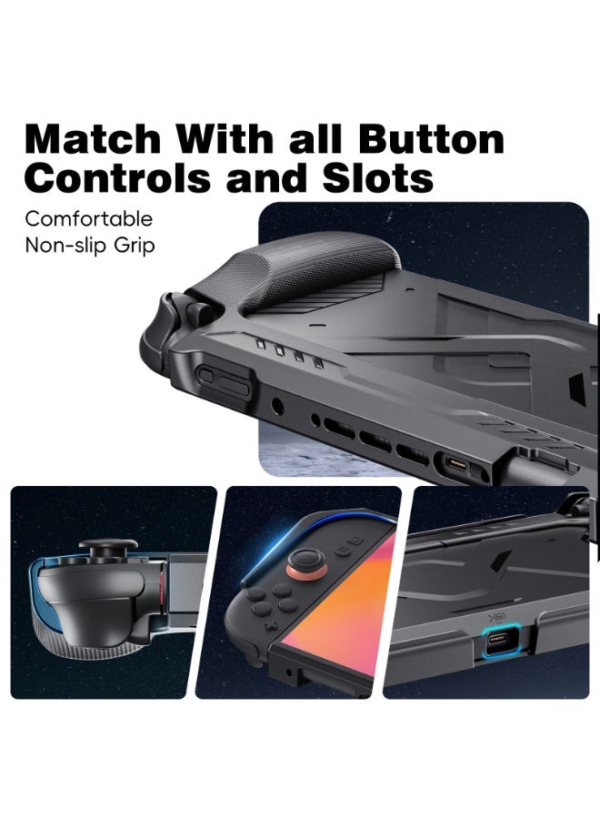 General Suitable for SWITCH2 game console protective shell NS2 game console mecha wind protective cover TPU soft bottom PC cover  - Image 2