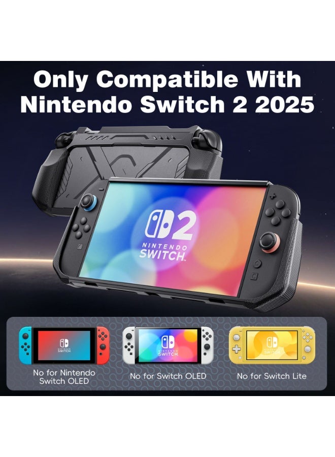 General Suitable for SWITCH2 game console protective shell NS2 game console mecha wind protective cover TPU soft bottom PC cover  - Image 3