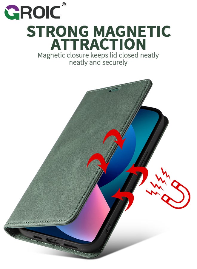 GROIC - For Samsung Galaxy S24 Plus Case,Luxury Leather Wallet Cover, Leather Wallet Case Classic Design with Card Slot and Magnetic Flip Flip Folding Case for Galaxy S24 Plus Phone Shell 6.6'' - Image 1