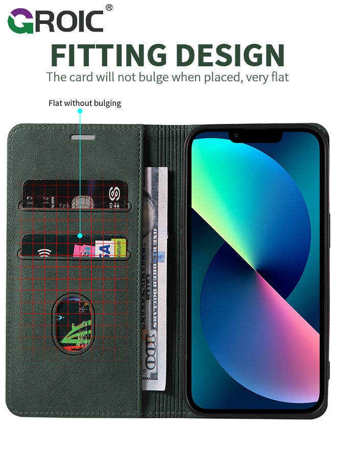 GROIC - For Samsung Galaxy S24 Plus Case,Luxury Leather Wallet Cover, Leather Wallet Case Classic Design with Card Slot and Magnetic Flip Flip Folding Case for Galaxy S24 Plus Phone Shell 6.6'' - Image 1