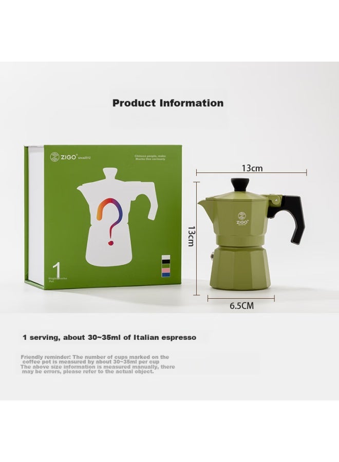 Zigo Moka Pot, Home Mini Pour-over Pot, Italian Espresso Extraction Coffee Pot , Flashing White - Image 4