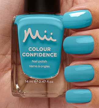 Mii Colour Confidence Quick Dry Nail Polish Long Lasting Nail Polish Fast Drying Nail Polish Nail Strengthening Polish with Nourishing Formula 14ml Nail Paint Daredevil Turquoise Blue - Image 3