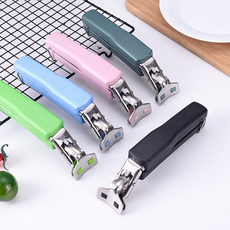 Household Stainless Steel Anti-Scald Clip Silicone Bowl Holder Multi-Functional Kitchen Gadget Plate Holder Bowl Holder Anti-Scald Clip - Image 2