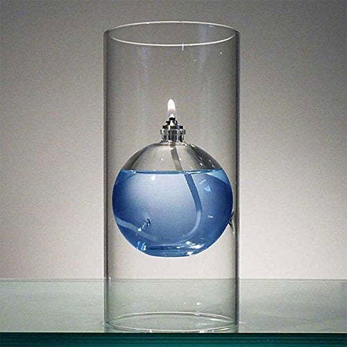 Firefly Fuels Refillable Glass Oil Candle - Transcend 6.5” Hurricane-Style Indoor/Outdoor Lantern. Clean Candle for Dining, Events, and Emergency Lighting. Use with Liquid Paraffin or Lamp Oil - Image 4