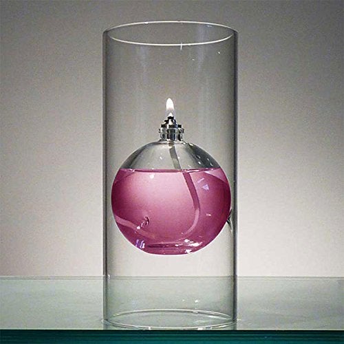 Firefly Fuels Refillable Glass Oil Candle - Transcend 6.5” Hurricane-Style Indoor/Outdoor Lantern. Clean Candle for Dining, Events, and Emergency Lighting. Use with Liquid Paraffin or Lamp Oil - Image 5