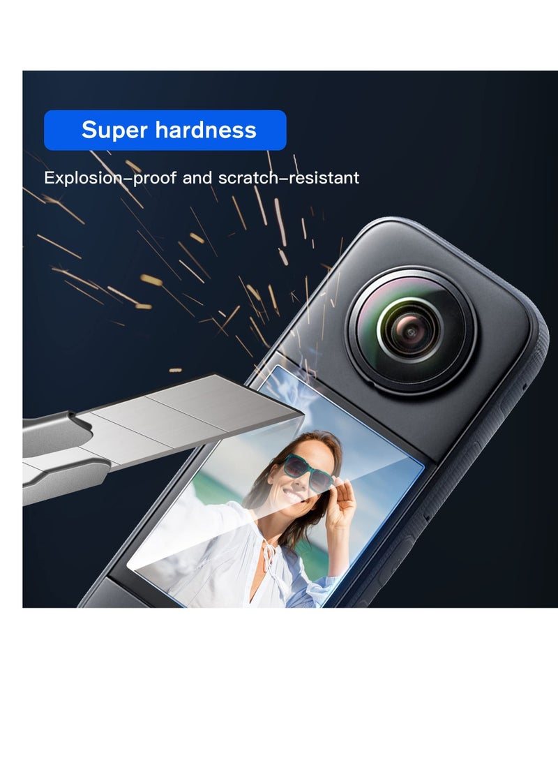 Y&D Insta360 X3 Curved Screen Protector, Flexible TPU Film (4-Pack)  - Image 4