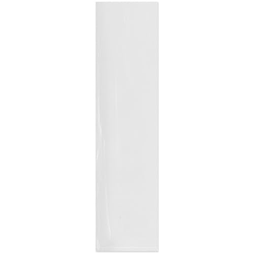 Plymor 4" x 16" (Pack of 100), 2 Mil Flat Open Clear Plastic Poly Bags - Image 1