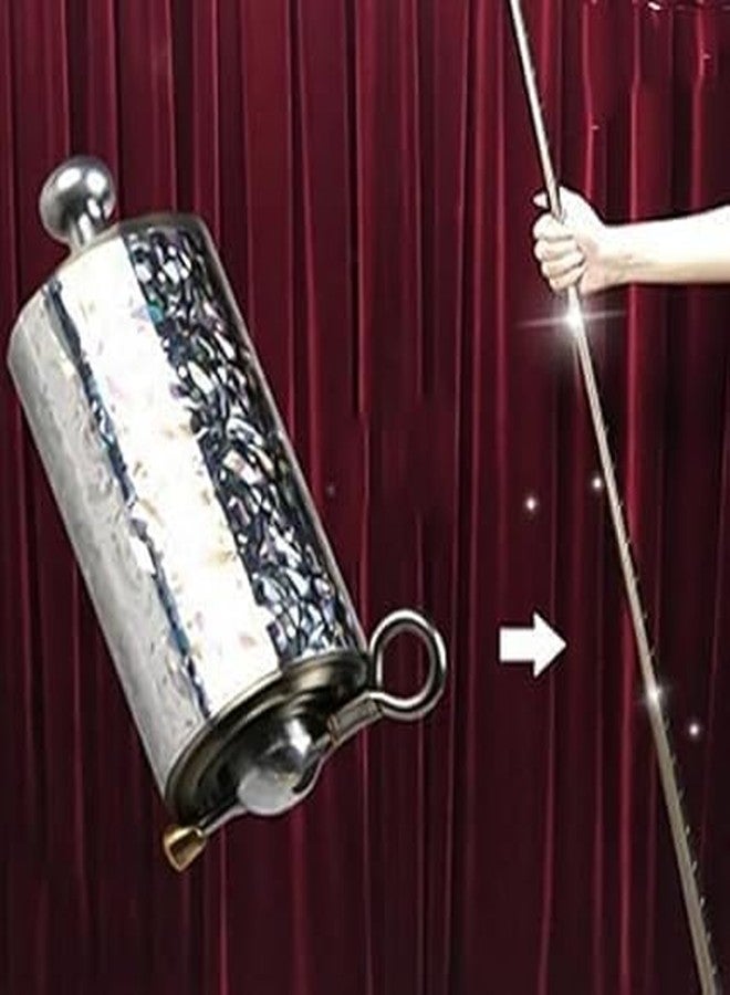 BOTIST Silver Appearing Cane Metal Steel Professional Trick Prop Stretchable Extendable Stick Pocket Staff Magic Wand Stick Magic Toy for Kids Girls Boys Adult - Image 2
