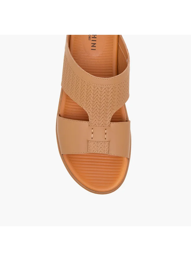 دوتشيني Men's Textured Slip-On Arabic Sandals