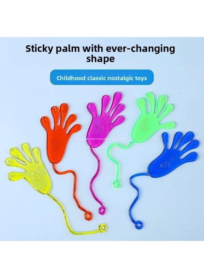 2025 Children's Toy Large Sticky Hand Nostalgic Small Sticky Palm Sticky Wall Hand-Swinging Sticky Grab Red Envelope