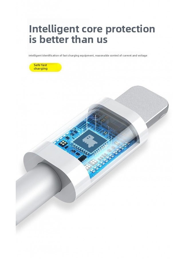 Generic - Braided pd20w data cable is suitable for iOS, Android, mobile phone ipad charging fast charging cable - Image 1