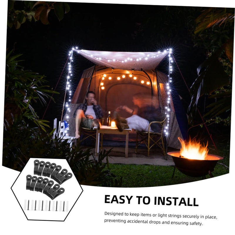 20 Pcs Heavy Duty Screw Hooks for Outdoor String Lights and Hanging Plants Easy Install - Image 4