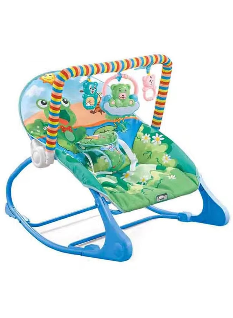Foldable Baby Rocking Chair With Hanging Toys - Image 3