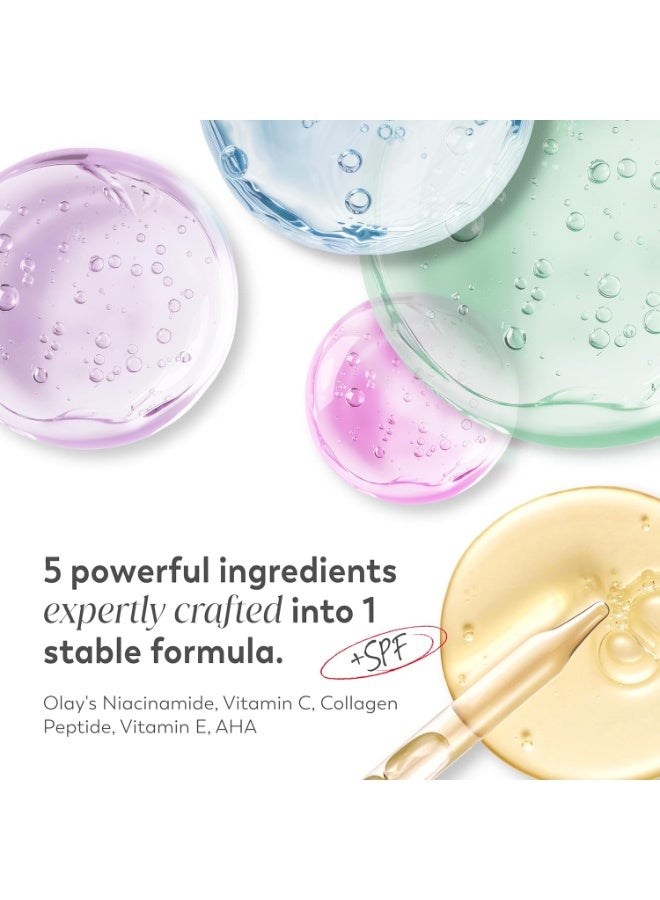 Olay Super Cream with Sunscreen SPF 30, Lightweight Face Moisturizer with Sun Protection, 5-in-1 Skin Care Benefits - Hydrating, Brightening, Firming - Niacinamide, Vitamin C, Collagen Peptide, 1.7 oz - Image 3