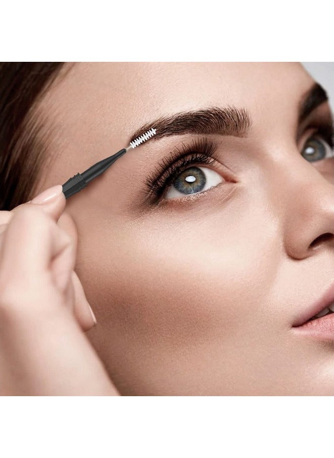 CANIPHA - 20 Pcs Micro Eyebrow Brush With Capeyebrow Spoolie Brush Micro Eyebrow Lamination Brush 2 Size Multifunctional Micro Spooly Lash Mascara Brush Comb For Eyelash Lift Extensions Brow Clean(Whiteblack) - Image 1