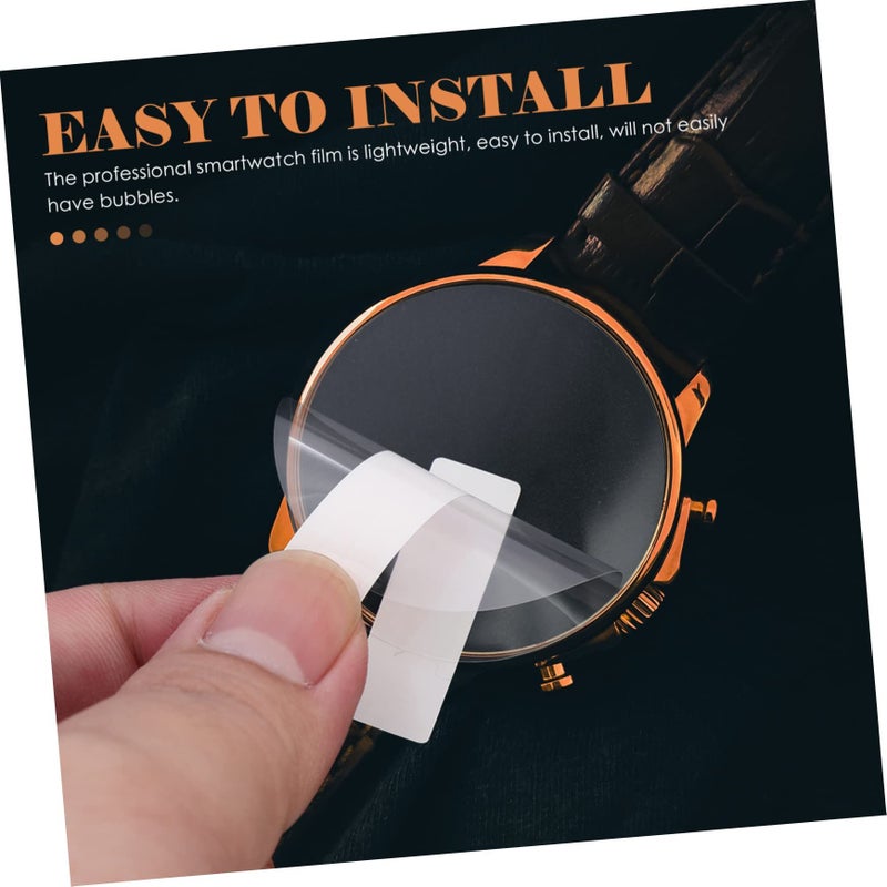 DOITOOL Smartwatch Screen Protector Set 5 Pcs Oil Sweat Resistant Bubble Free 4x4cm - Image 5