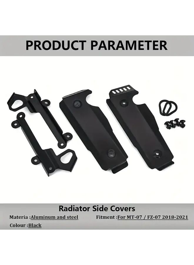 A Pair Bike Radiator Side Cover Grille Guard Panel Water Tank Mesh Suitable For YAMAHA MT07 FZ07 2018 2019 2020 2021 Motorcycle Accessories - Image 5