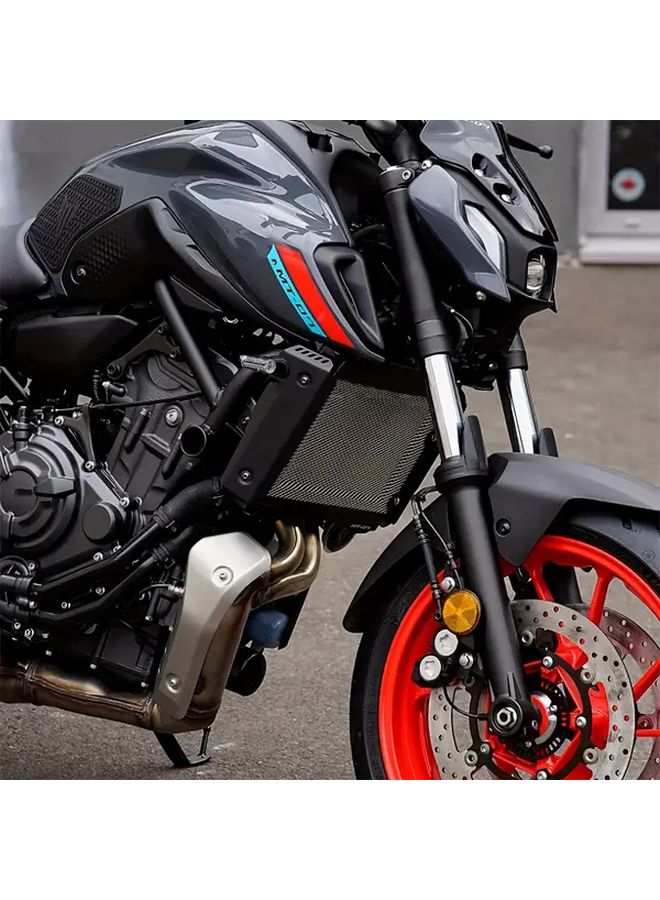 A Pair Bike Radiator Side Cover Grille Guard Panel Water Tank Mesh Suitable For YAMAHA MT07 FZ07 2018 2019 2020 2021 Motorcycle Accessories - Image 2