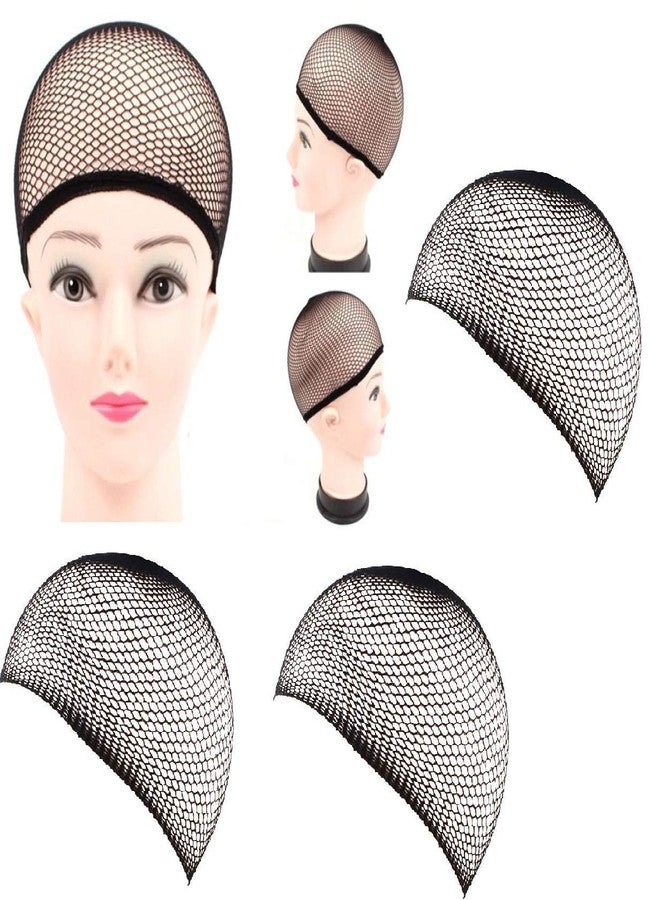 بوكسو مجموعة بوكسو من 3 قطع من أغطية الرأس الشبكية المرنة لتغطية الرأس بالكامل، للرجال والنساء، لون أسود، عبوة من قطعة واحدة - Image 1