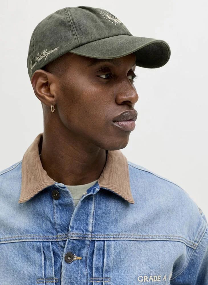 JACK & JONES Grape Leaf Graphic Curve Peak Cap  | Best Price UAE