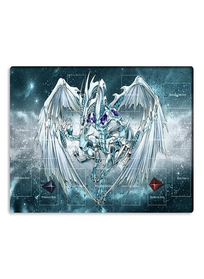 Mlikemat New Mlikemat Playmat Stardust Dragon TCG CCG OCG Trading Card Game Mat with Zones + Free Bag (ZD014-511-A) - Image 1