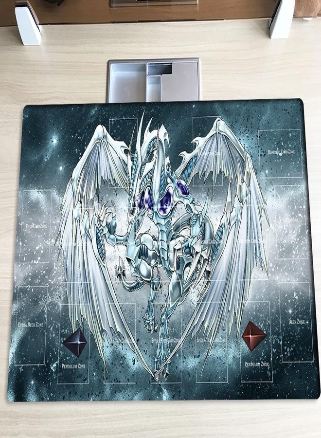 Mlikemat New Mlikemat Playmat Stardust Dragon TCG CCG OCG Trading Card Game Mat with Zones + Free Bag (ZD014-511-A) - Image 3