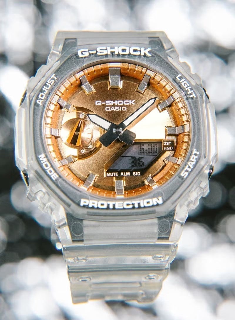 G-SHOCK ساعة جي شوك الكلاسيكية التناظرية الرقمية للرجال GA-2100BM-7A5DR - Image 2