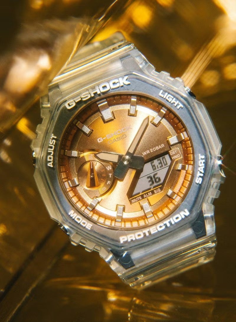 G-SHOCK ساعة جي شوك الكلاسيكية التناظرية الرقمية للرجال GA-2100BM-7A5DR - Image 4