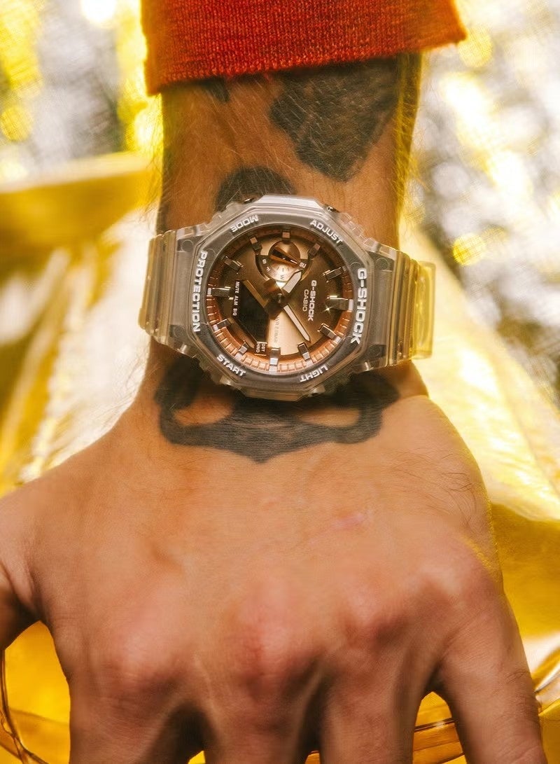 G-SHOCK ساعة جي شوك الكلاسيكية التناظرية الرقمية للرجال GA-2100BM-7A5DR - Image 5