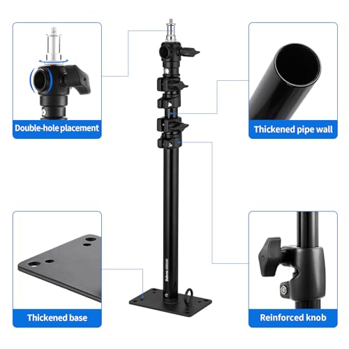 Selens Camera Wall Mount Ring Light Boom Arm, Overhead Light Mounting 39 inch for Photo Studio Video Ring Light, Strobe Light, Flash, Softbox, Reflector, 2 Pack - Image 4